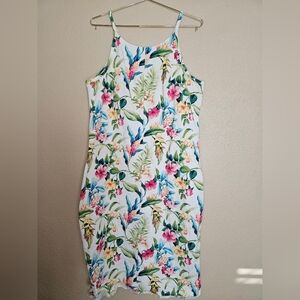 Tropicalia Denim Midi Dress